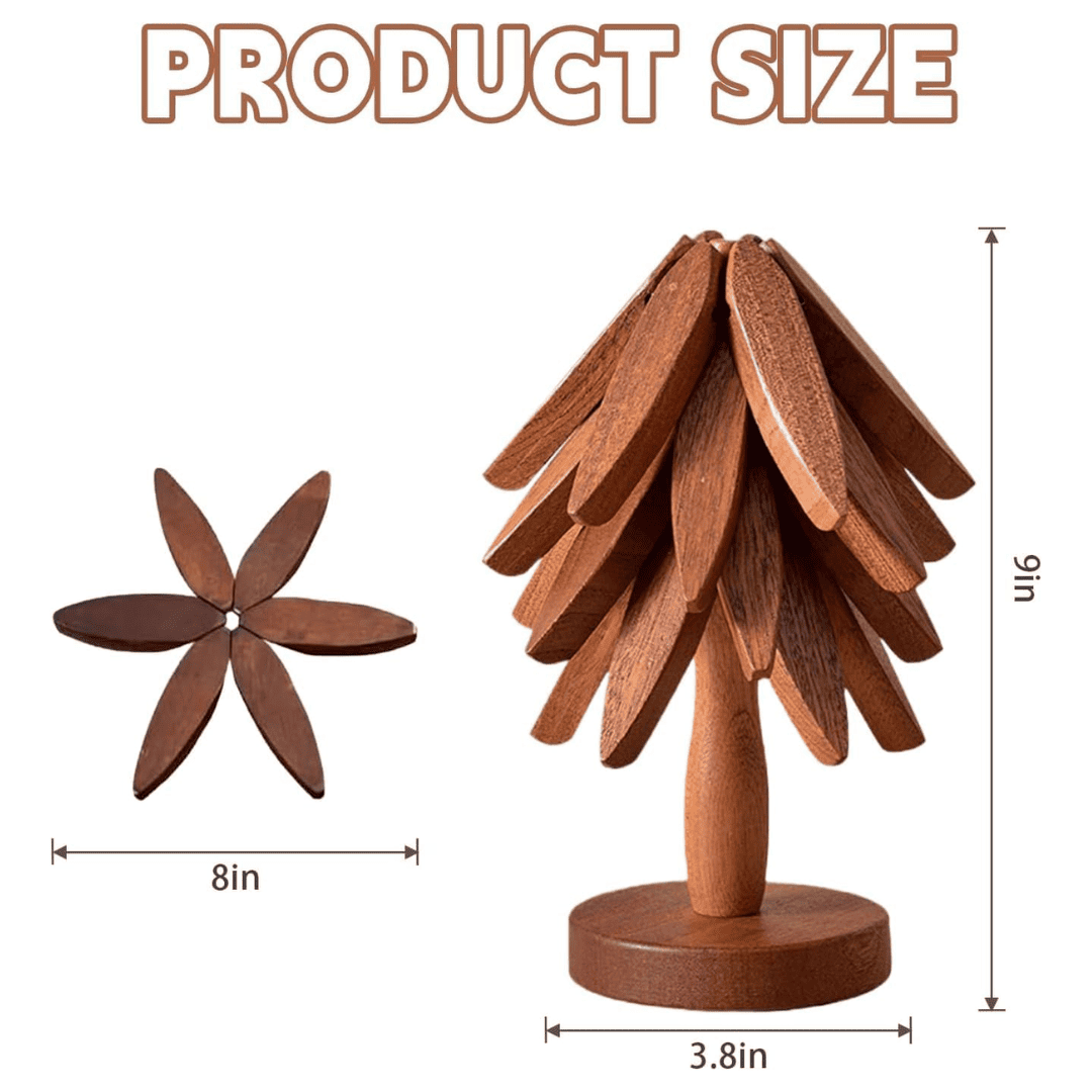 Natural Tree Coaster Decor Set